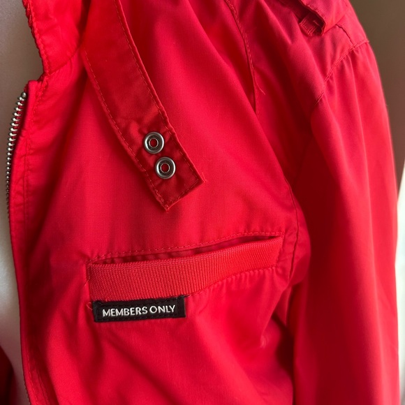 Members Only Red Iconic Racer Bomber Jacket - Picture 2 of 5
